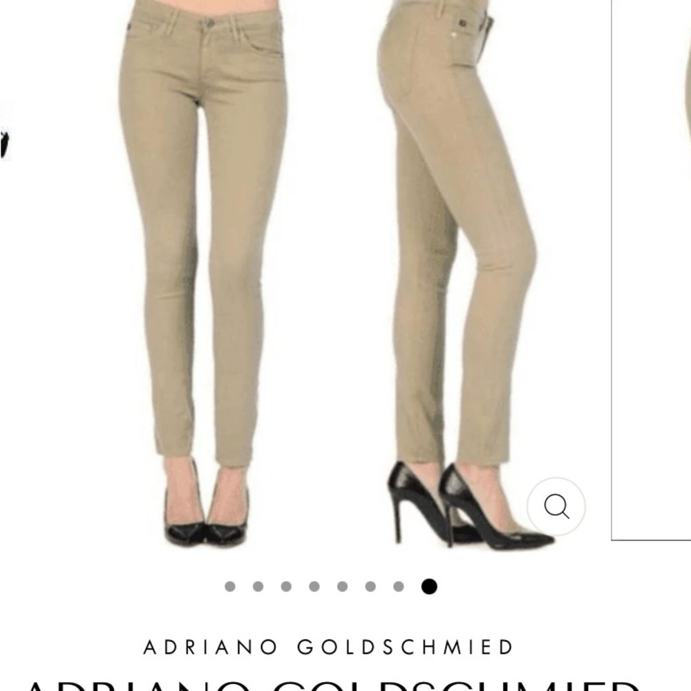 AG Adriano Goldschmied The Stilt Cigarette Leg Jeans - Tan